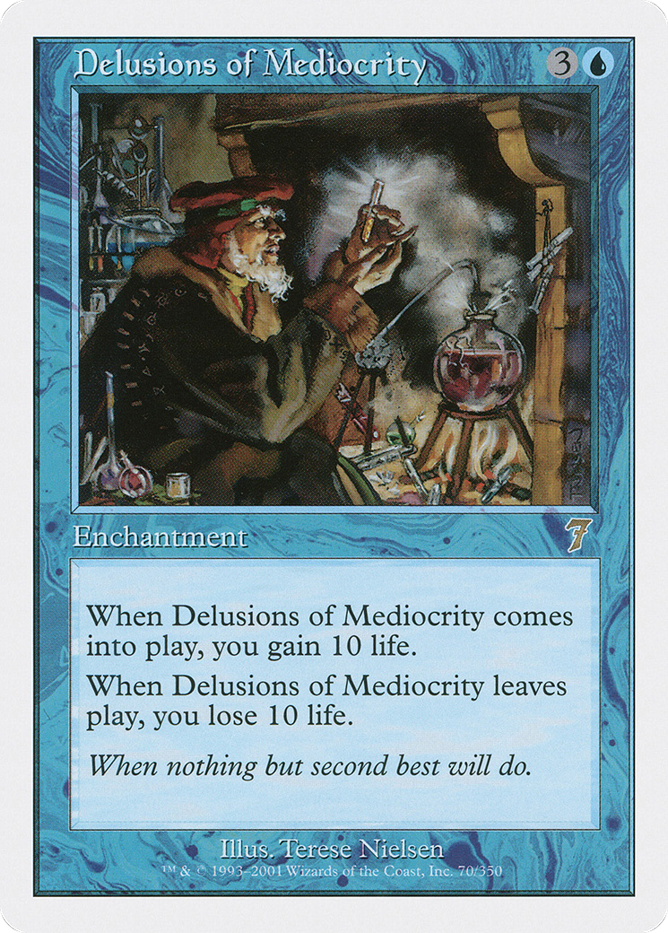 Delusions of Mediocrity (7ED-070) - Seventh Edition - Premium MTG Single from Wizards of the Coast - Just $0.15! Shop now at Game Crave Tournament Store
