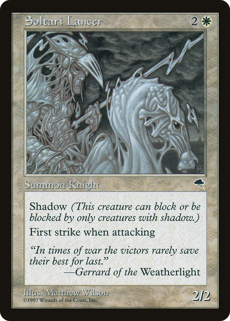 Soltari Lancer (TMP-044) - Tempest - Premium MTG Single from Wizards of the Coast - Just $0.08! Shop now at Game Crave Tournament Store