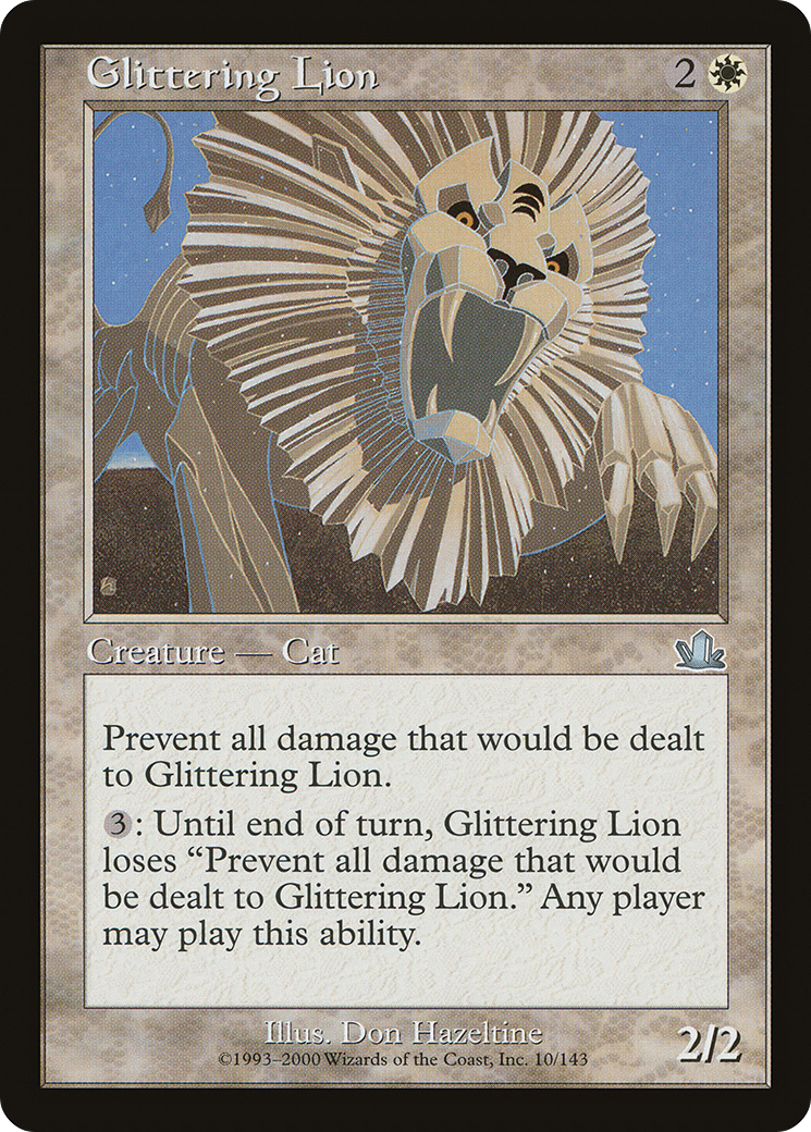 Glittering Lion (PCY-010) - Prophecy Foil - Premium MTG Single from Wizards of the Coast - Just $0.96! Shop now at Game Crave Tournament Store