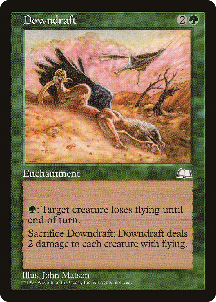 Downdraft (WTH-125) - Weatherlight - Premium MTG Single from Wizards of the Coast - Just $0.08! Shop now at Game Crave Tournament Store
