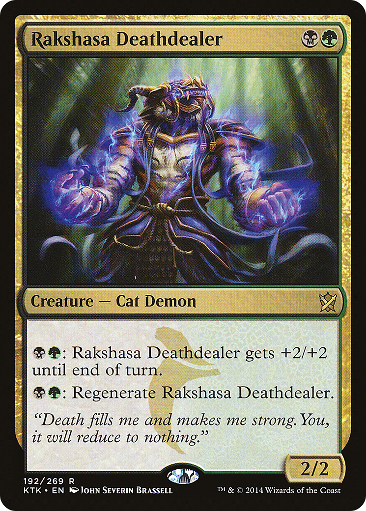 Rakshasa Deathdealer (KTK-192) - Khans of Tarkir - Premium MTG Single from Wizards of the Coast - Just $0.08! Shop now at Game Crave Tournament Store