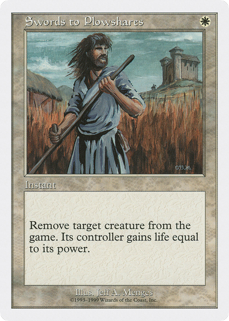 Swords to Plowshares (BRB-084) - Battle Royale Box Set - Premium MTG Single from Wizards of the Coast - Just $2.23! Shop now at Game Crave Tournament Store
