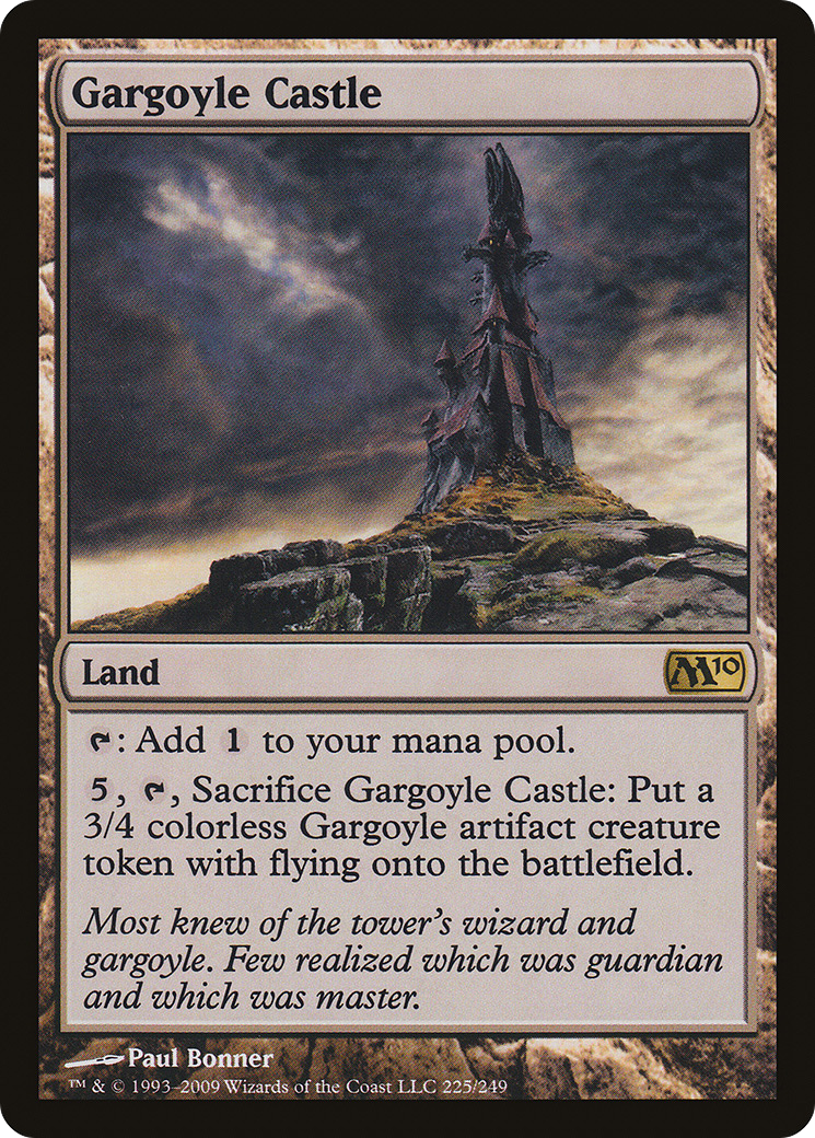 Gargoyle Castle (M10-225) - Magic 2010 - Premium MTG Single from Wizards of the Coast - Just $0.25! Shop now at Game Crave Tournament Store