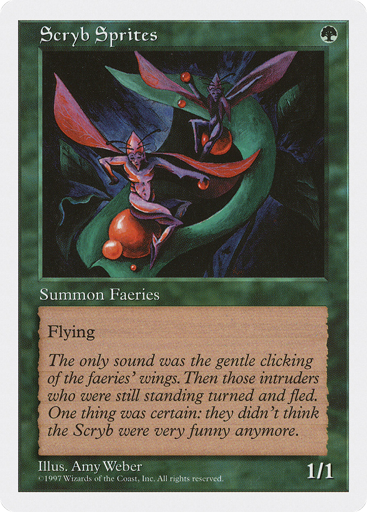 Scryb Sprites (5ED-324) - Fifth Edition - Premium MTG Single from Wizards of the Coast - Just $0.08! Shop now at Game Crave Tournament Store