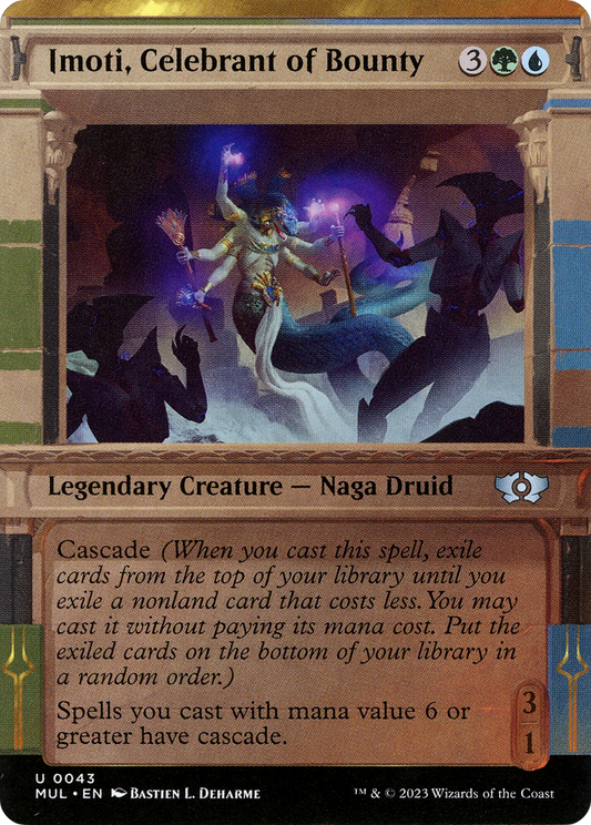Imoti, Celebrant of Bounty (MUL-043) - Multiverse Legends: (Showcase) (Borderless) - Premium MTG Single from Wizards of the Coast - Just $0.25! Shop now at Game Crave Tournament Store