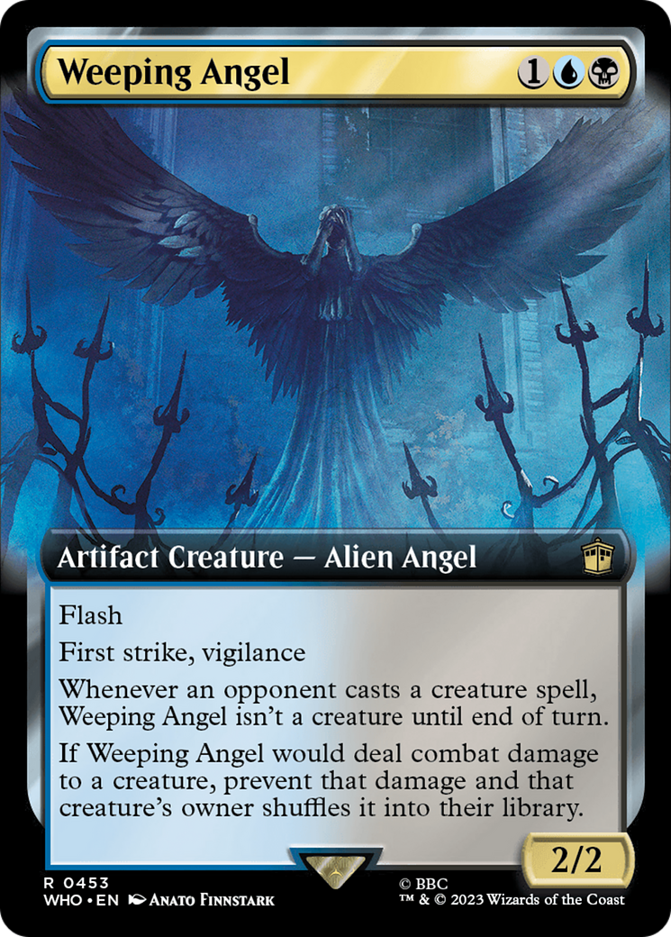 Weeping Angel (WHO-453) - Doctor Who: (Extended Art) Foil - Premium MTG Single from Wizards of the Coast - Just $0.33! Shop now at Game Crave Tournament Store