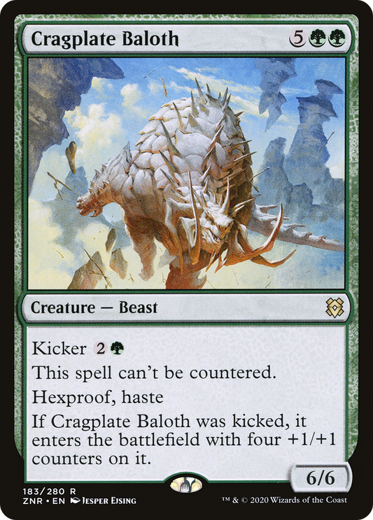 Cragplate Baloth (ZNR-183) - Zendikar Rising - Premium MTG Single from Wizards of the Coast - Just $0.25! Shop now at Game Crave Tournament Store