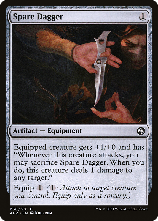 Spare Dagger (AFR-250) - Adventures in the Forgotten Realms - Premium MTG Single from Wizards of the Coast - Just $0.08! Shop now at Game Crave Tournament Store