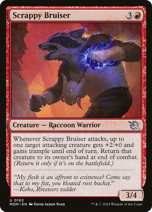 Scrappy Bruiser (MOM-162) - March of the Machine - Premium MTG Single from Wizards of the Coast - Just $0.08! Shop now at Game Crave Tournament Store