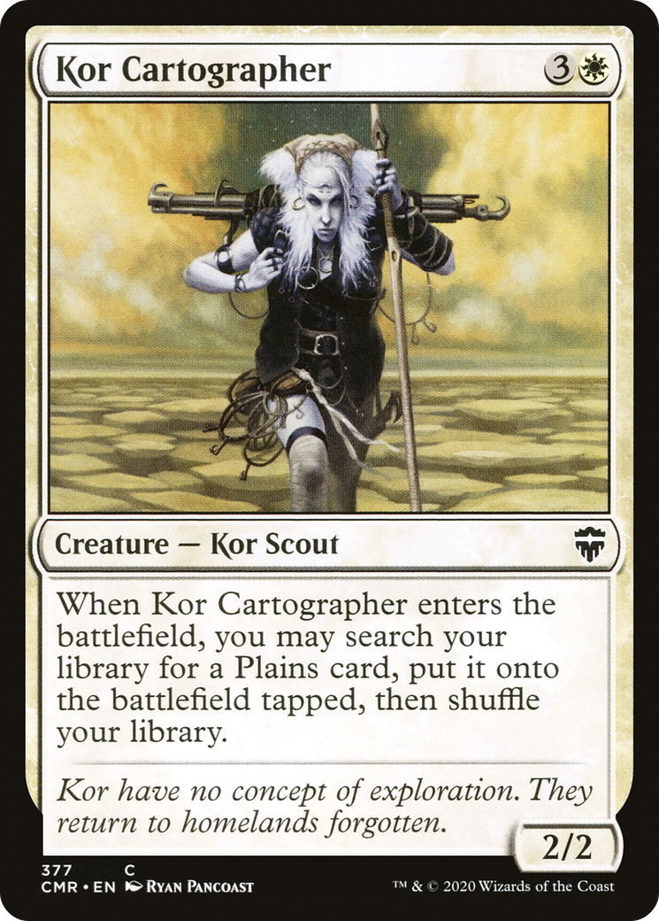 Kor Cartographer (CMR-377) - Commander Legends - Premium MTG Single from Wizards of the Coast - Just $0.25! Shop now at Game Crave Tournament Store
