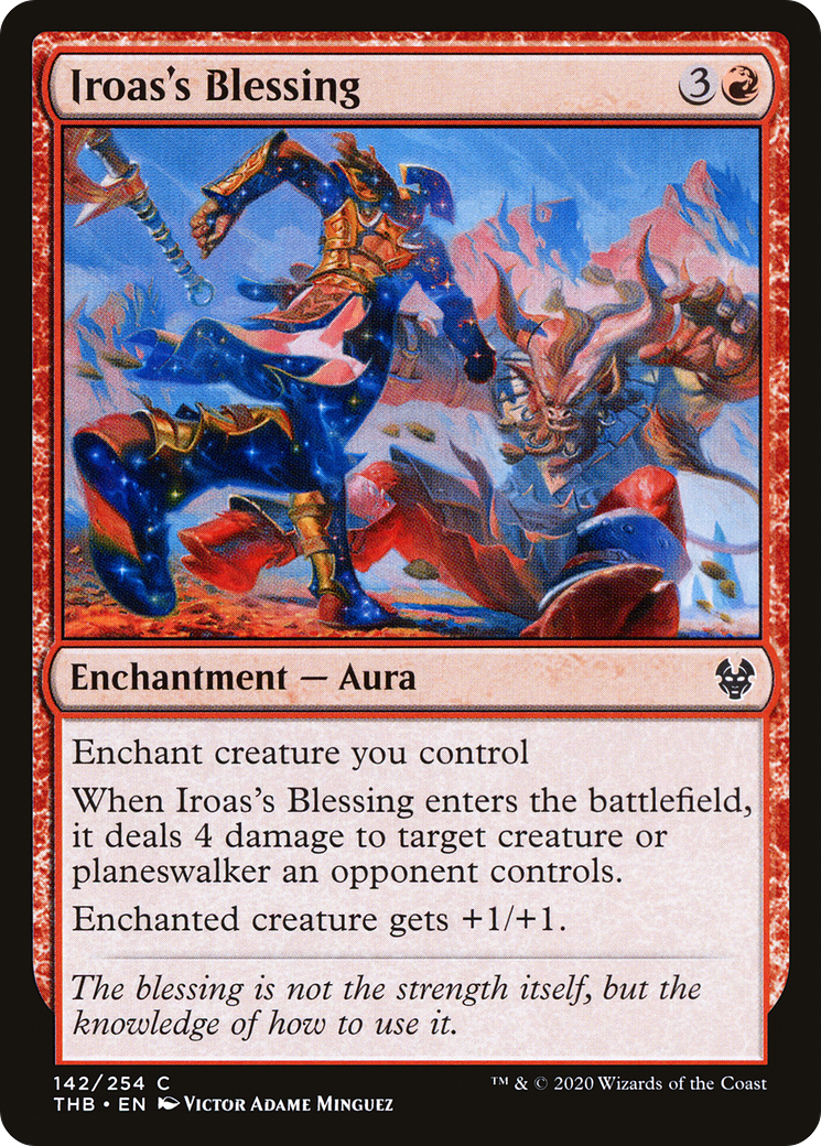 Iroas's Blessing (THB-142) - Theros Beyond Death - Premium MTG Single from Wizards of the Coast - Just $0.25! Shop now at Game Crave Tournament Store