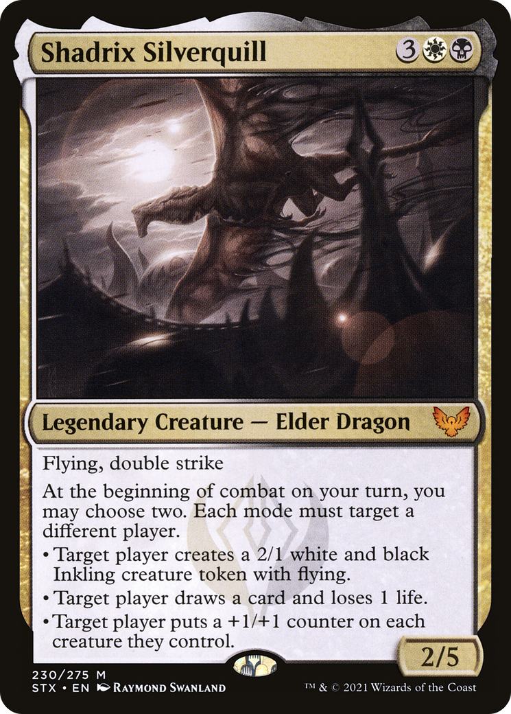 Shadrix Silverquill (STX-230) - Strixhaven: School of Mages Foil - Premium MTG Single from Wizards of the Coast - Just $1.03! Shop now at Game Crave Tournament Store