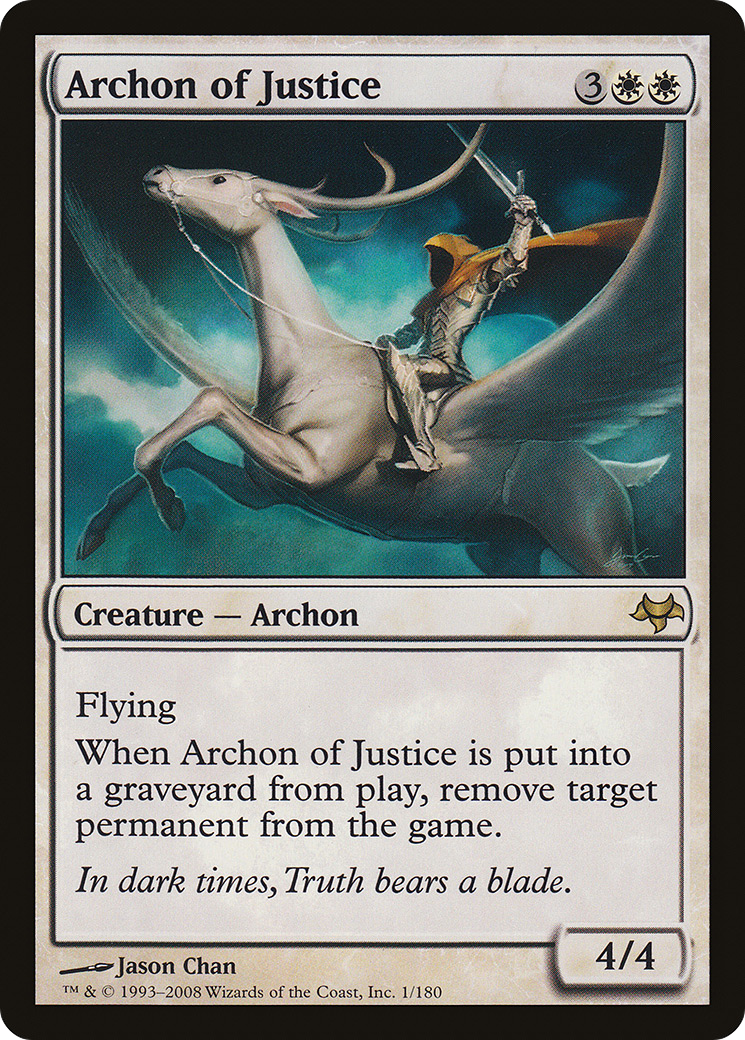 Archon of Justice (EVE-001) - Eventide Foil - Premium MTG Single from Wizards of the Coast - Just $0.61! Shop now at Game Crave Tournament Store