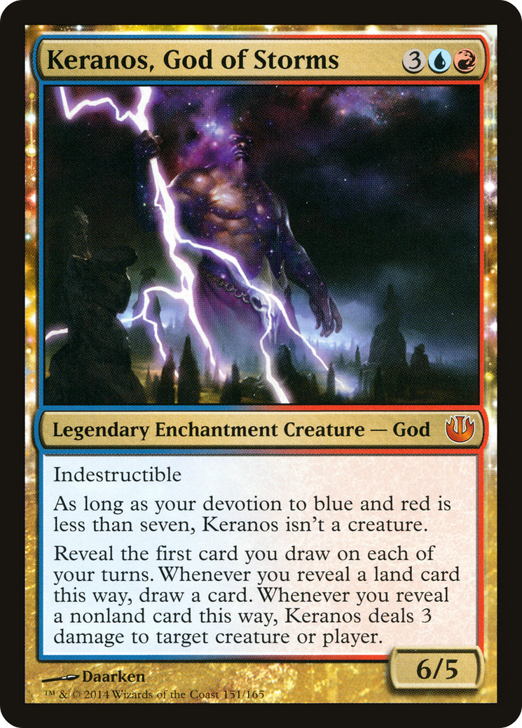 Keranos, God of Storms (JOU-151) - Journey into Nyx: (nyxtouched) Foil - Premium MTG Single from Wizards of the Coast - Just $2.06! Shop now at Game Crave Tournament Store