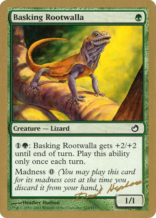Basking Rootwalla (WC03-DH121) - World Championship Decks 2003 - Premium MTG Single from Wizards of the Coast - Just $0.27! Shop now at Game Crave Tournament Store