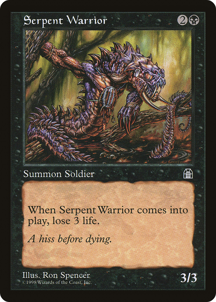 Serpent Warrior (STH-069) - Stronghold - Premium MTG Single from Wizards of the Coast - Just $0.08! Shop now at Game Crave Tournament Store