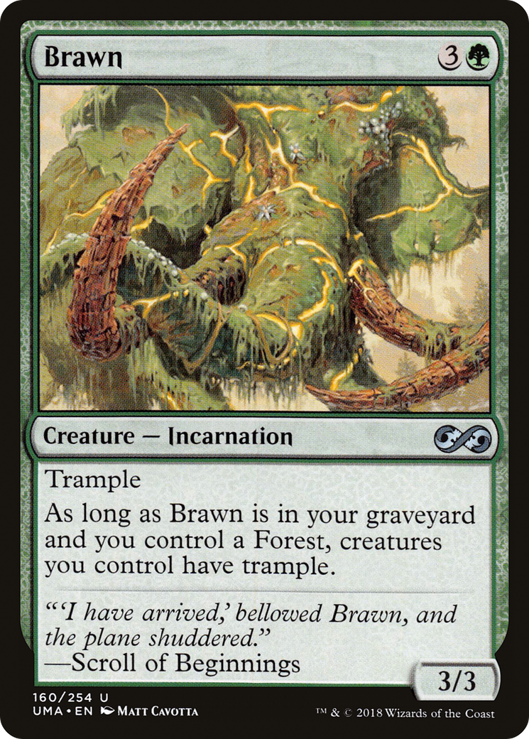 Brawn (UMA-160) - Ultimate Masters Foil - Premium MTG Single from Wizards of the Coast - Just $0.27! Shop now at Game Crave Tournament Store