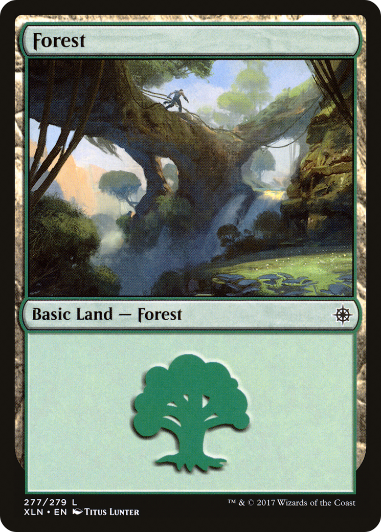 Forest (XLN-277) - Ixalan Foil - Premium MTG Single from Wizards of the Coast - Just $0.08! Shop now at Game Crave Tournament Store