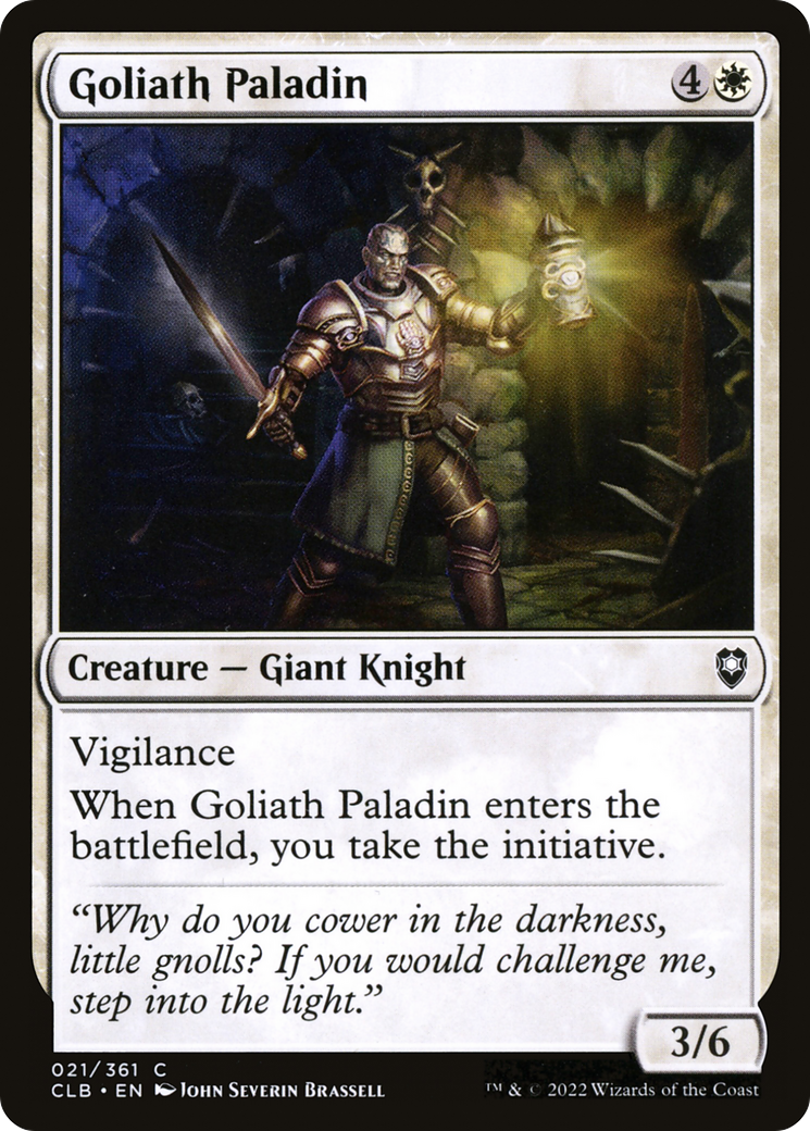 Goliath Paladin (CLB-021) - Commander Legends: Battle for Baldur's Gate - Premium MTG Single from Wizards of the Coast - Just $0.08! Shop now at Game Crave Tournament Store