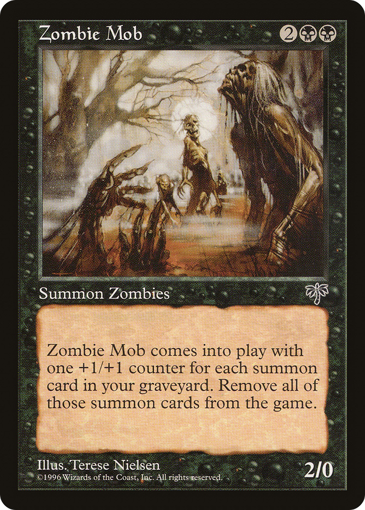 Zombie Mob (MIR-153) - Mirage - Premium MTG Single from Wizards of the Coast - Just $0.08! Shop now at Game Crave Tournament Store