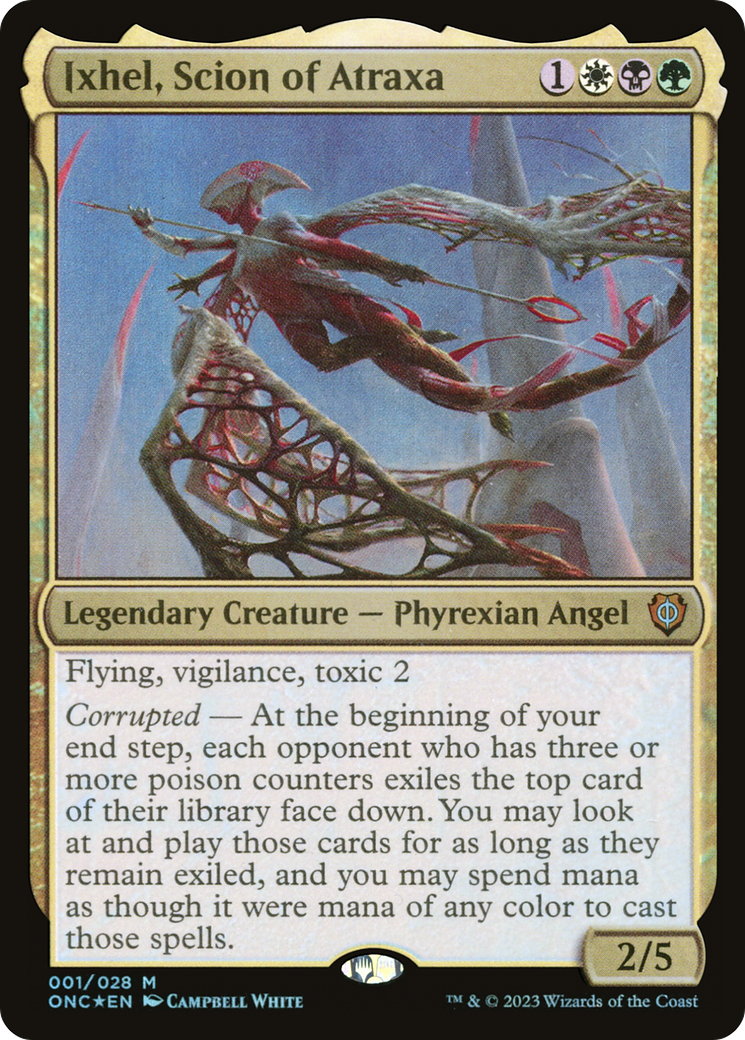 Ixhel, Scion of Atraxa (ONC-001) - Phyrexia: All Will Be One Commander - Premium MTG Single from Wizards of the Coast - Just $0.29! Shop now at Game Crave Tournament Store