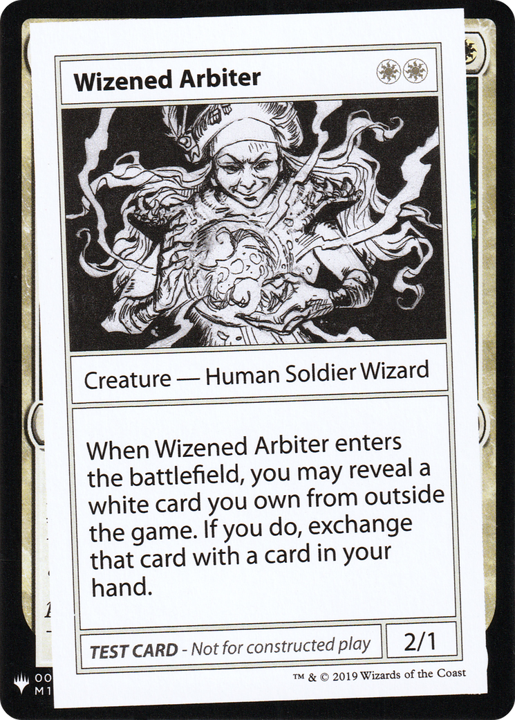 Wizened Arbiter (CMB1-014) - Mystery Booster Playtest Cards 2019 - Premium MTG Single from Wizards of the Coast - Just $0.45! Shop now at Game Crave Tournament Store