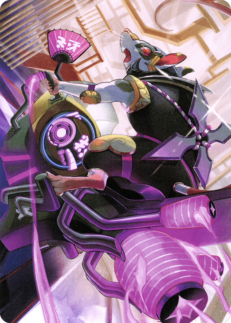 Nashi, Moon Sage's Scion // Nashi, Moon Sage's Scion (ANEO-059) - Neon Dynasty Art Series (Borderless) - Premium MTG Single from Wizards of the Coast - Just $0! Shop now at Game Crave Tournament Store