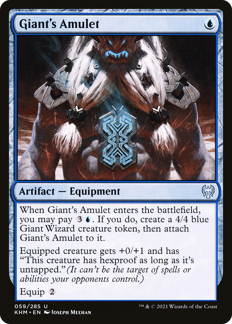 Giant's Amulet (KHM-059) - Kaldheim Foil - Premium MTG Single from Wizards of the Coast - Just $0.08! Shop now at Game Crave Tournament Store