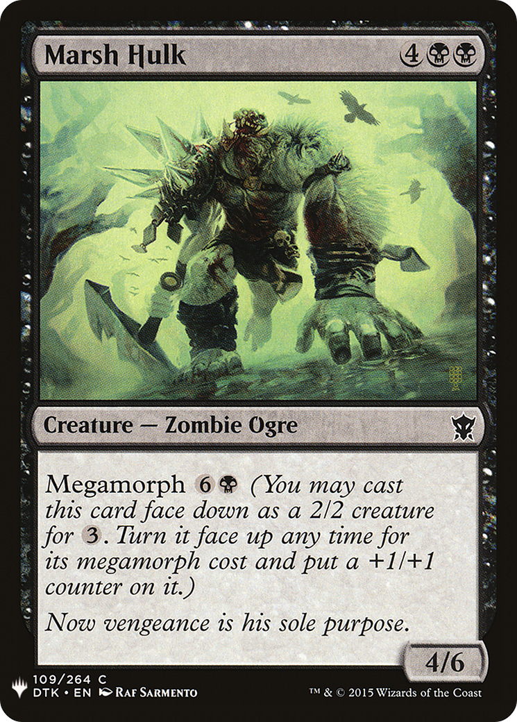 Marsh Hulk (MB1-708) - Mystery Booster - Premium MTG Single from Wizards of the Coast - Just $0.08! Shop now at Game Crave Tournament Store