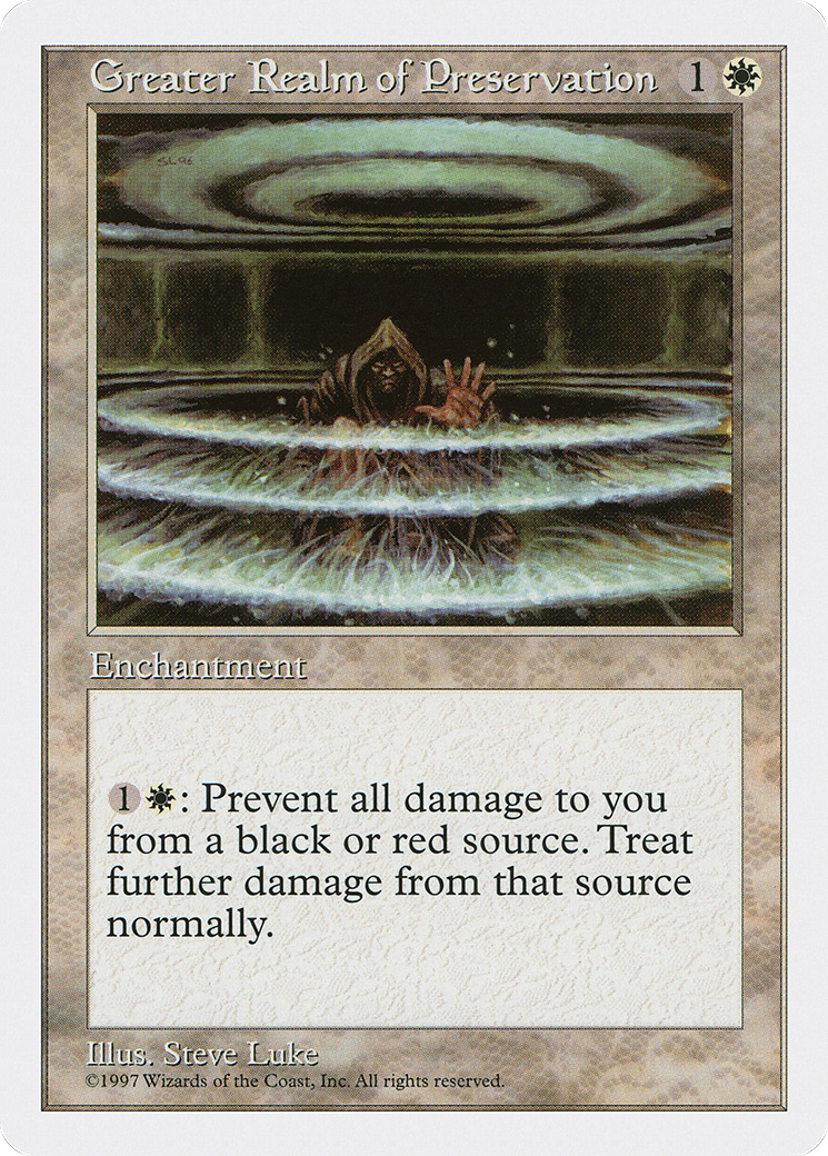 Greater Realm of Preservation (5ED-031) - Fifth Edition - Premium MTG Single from Wizards of the Coast - Just $0.08! Shop now at Game Crave Tournament Store