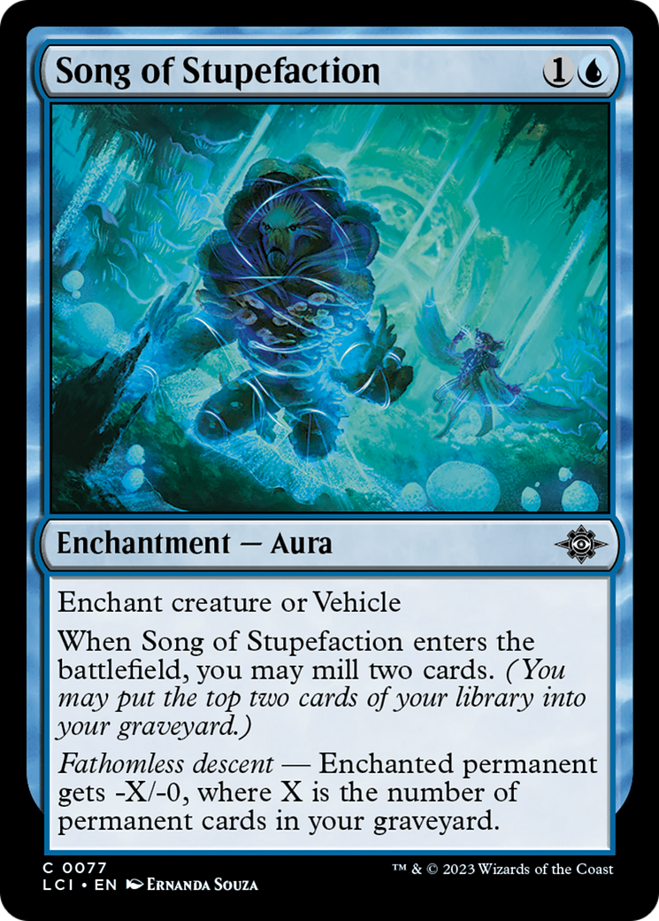 Song of Stupefaction (LCI-077) - The Lost Caverns of Ixalan Foil - Premium MTG Single from Wizards of the Coast - Just $0.08! Shop now at Game Crave Tournament Store