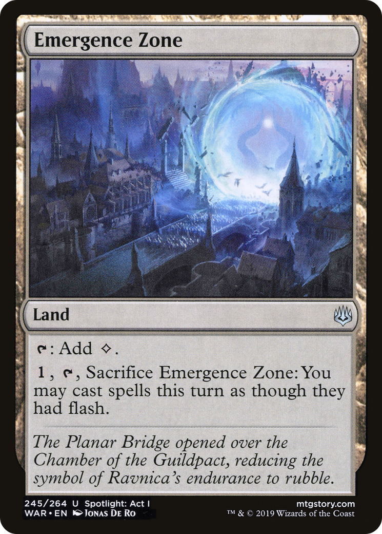 Emergence Zone (WAR-245) - War of the Spark - Premium MTG Single from Wizards of the Coast - Just $0.50! Shop now at Game Crave Tournament Store