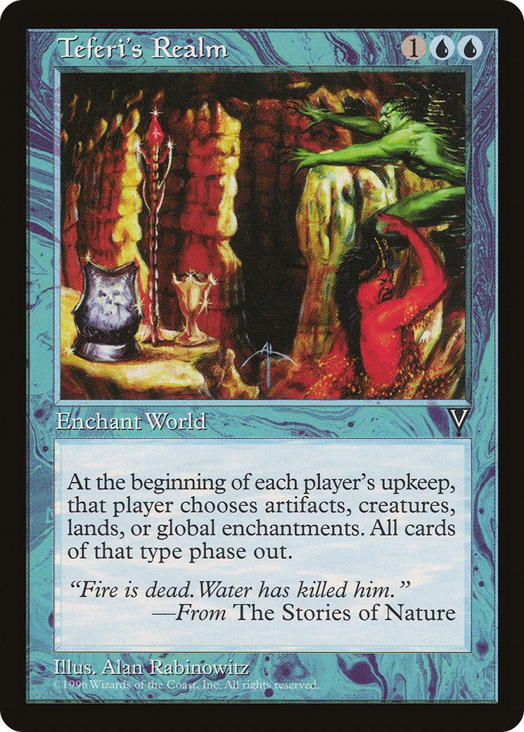 Teferi's Realm (VIS-044) - Visions - Premium MTG Single from Wizards of the Coast - Just $1.22! Shop now at Game Crave Tournament Store