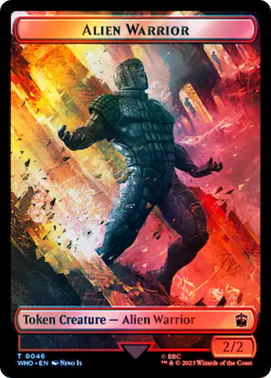 Alien Warrior (TWHO-046) - Doctor Who Tokens Foil - Premium MTG Single from Wizards of the Coast - Just $0! Shop now at Game Crave Tournament Store