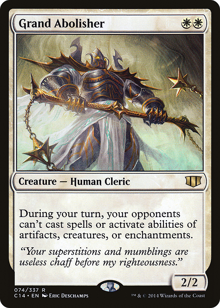 Grand Abolisher (C14-074) - Commander 2014 - Premium MTG Single from Wizards of the Coast - Just $7.70! Shop now at Game Crave Tournament Store