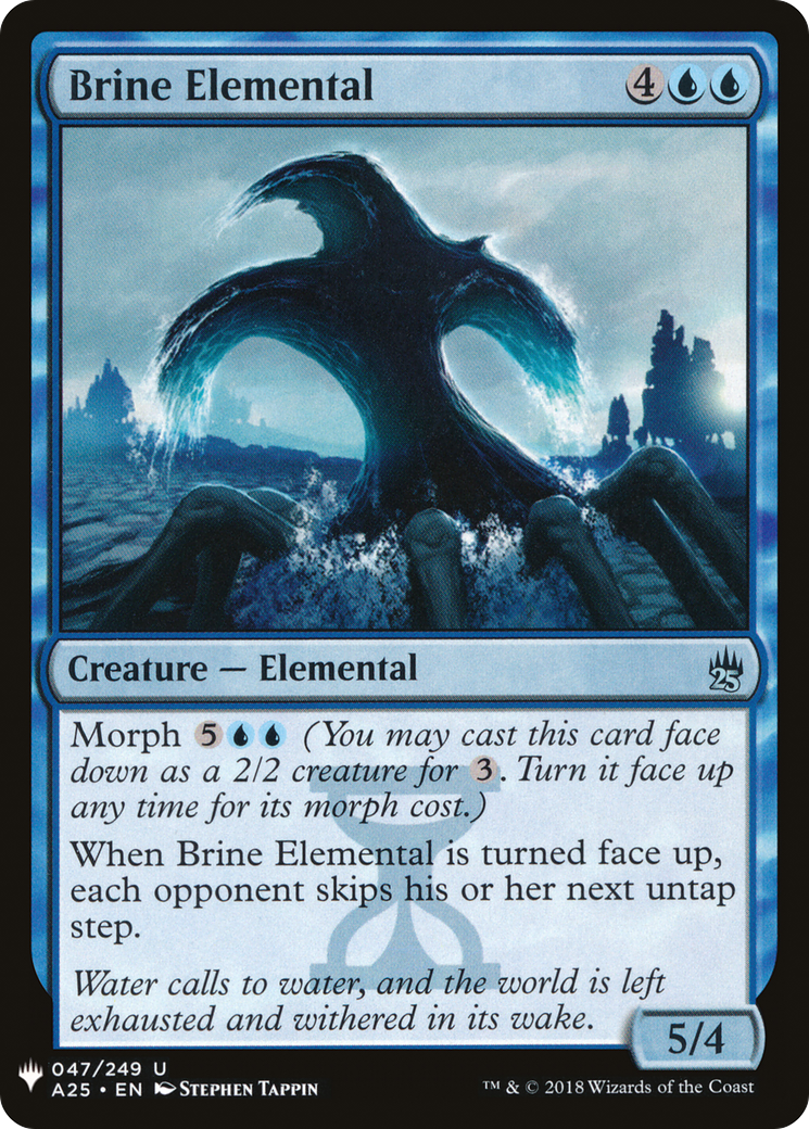 Brine Elemental (MB1-303) - Mystery Booster - Premium MTG Single from Wizards of the Coast - Just $0.25! Shop now at Game Crave Tournament Store