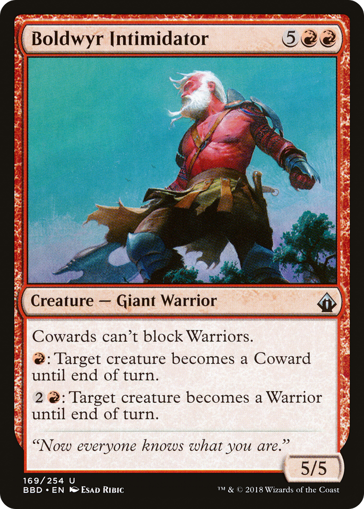 Boldwyr Intimidator (BBD-169) - Battlebond Foil - Premium MTG Single from Wizards of the Coast - Just $0.50! Shop now at Game Crave Tournament Store