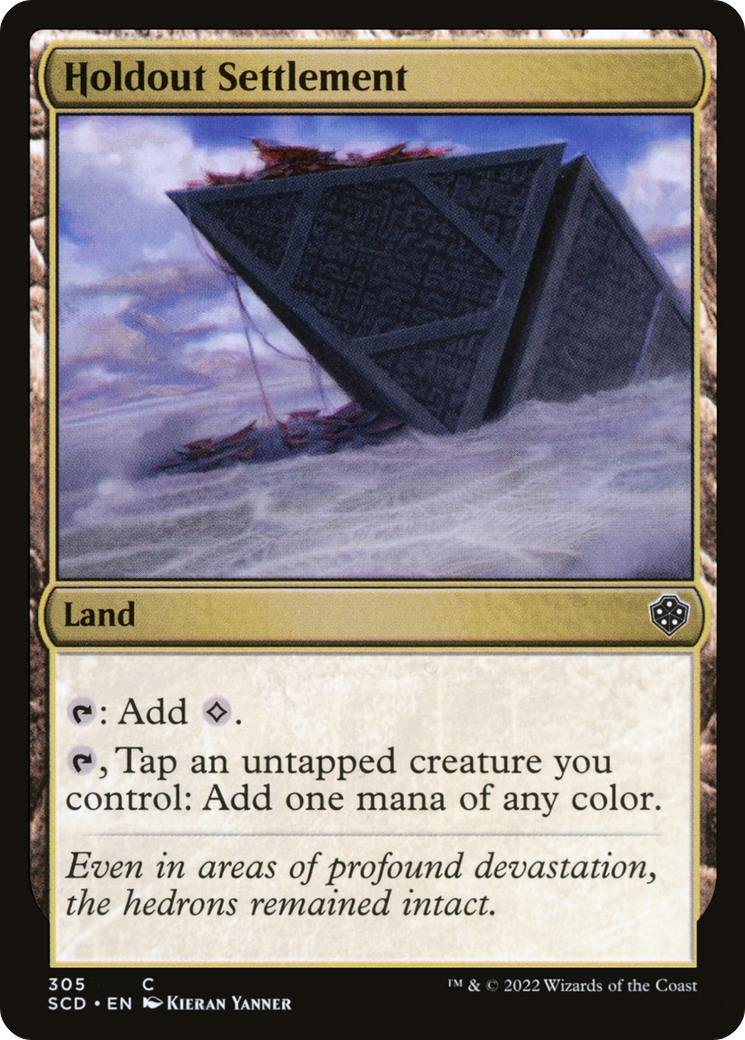 Holdout Settlement (SCD-305) - Starter Commander Decks - Premium MTG Single from Wizards of the Coast - Just $0.08! Shop now at Game Crave Tournament Store