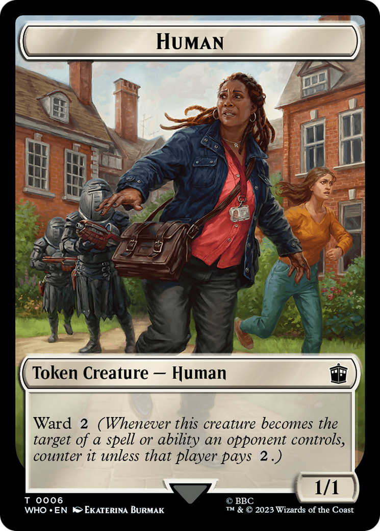 Human (TWHO-006) - Doctor Who Tokens - Premium MTG Single from Wizards of the Coast - Just $0! Shop now at Game Crave Tournament Store