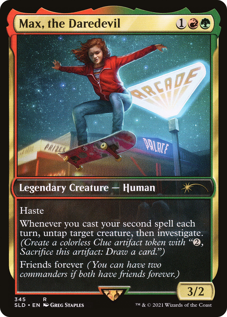Elmar, Ulvenwald Informant (SLD-345) - Secret Lair Drop / Max, the Daredevil - Premium MTG Single from Wizards of the Coast - Just $0.80! Shop now at Game Crave Tournament Store