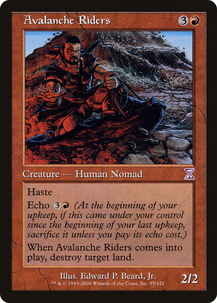 Avalanche Riders (TSB-055) - Time Spiral Timeshifted Foil - Premium MTG Single from Wizards of the Coast - Just $0.84! Shop now at Game Crave Tournament Store
