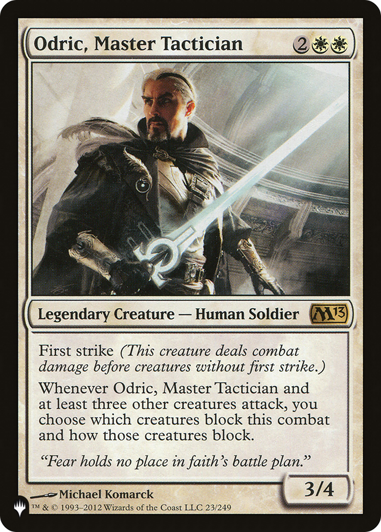 Odric, Master Tactician (PLIST-581) - The List - Premium MTG Single from Wizards of the Coast - Just $0.09! Shop now at Game Crave Tournament Store