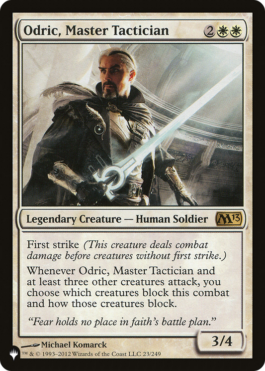 Odric, Master Tactician (PLIST-581) - The List - Premium MTG Single from Wizards of the Coast - Just $0.09! Shop now at Game Crave Tournament Store