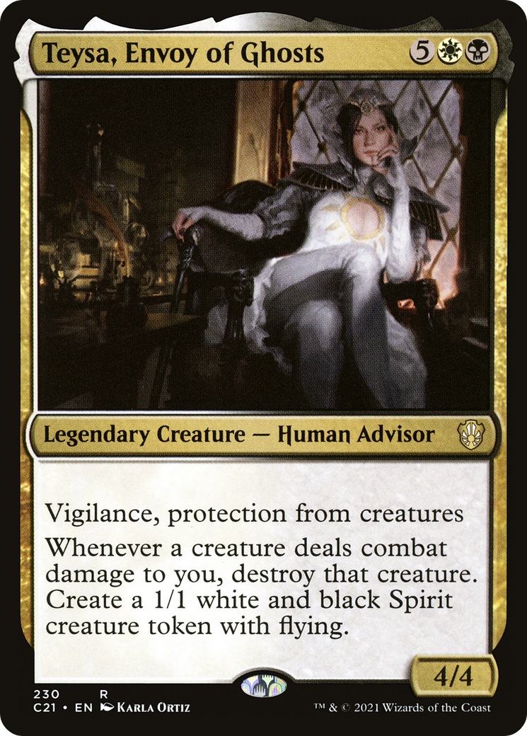 Teysa, Envoy of Ghosts (C21-230) - Commander 2021 - Premium MTG Single from Wizards of the Coast - Just $0.10! Shop now at Game Crave Tournament Store