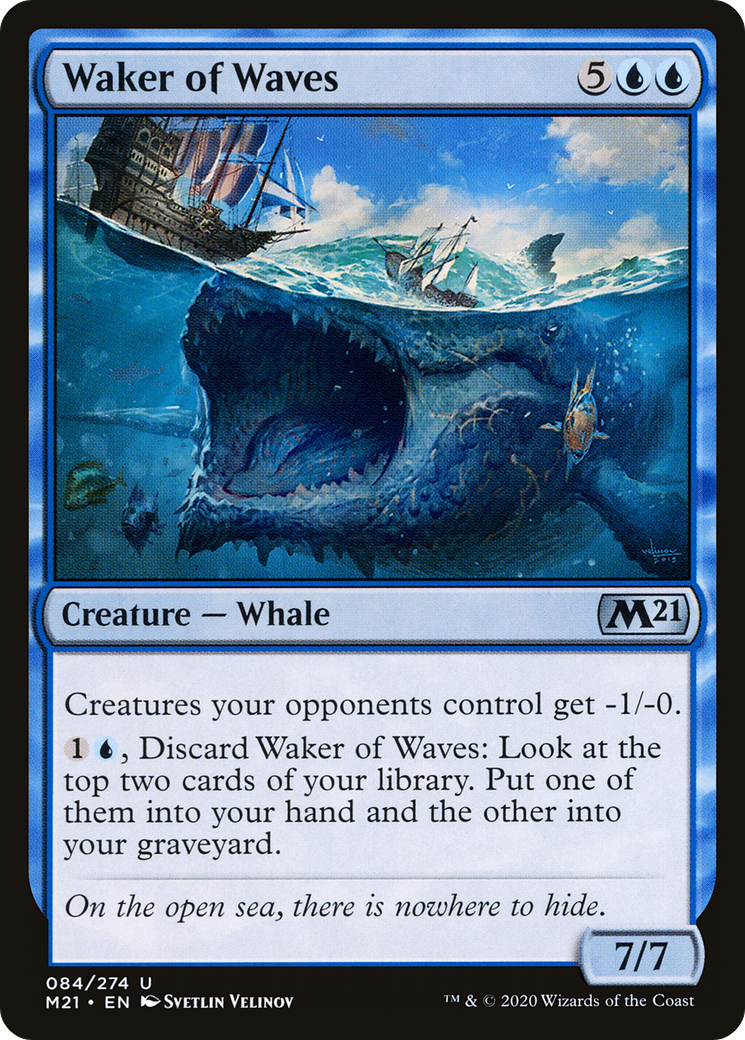 Waker of Waves (M21-084) - Core Set 2021 Foil - Premium MTG Single from Wizards of the Coast - Just $0.23! Shop now at Game Crave Tournament Store