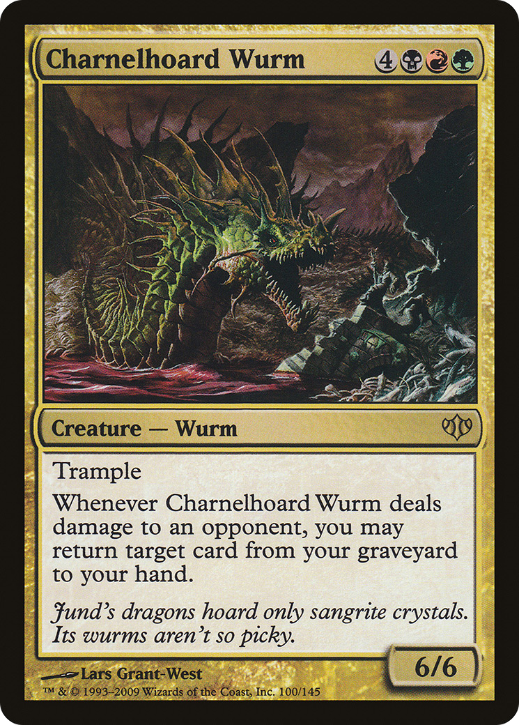 Charnelhoard Wurm (CON-100) - Conflux Foil - Premium MTG Single from Wizards of the Coast - Just $0.10! Shop now at Game Crave Tournament Store