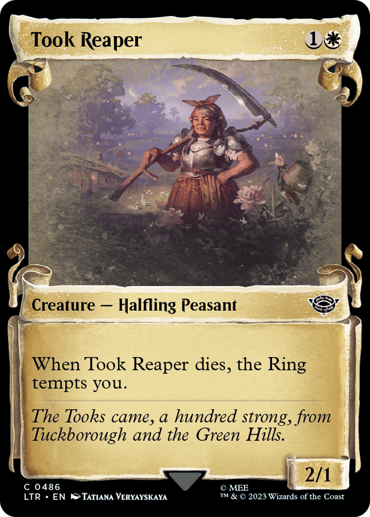 Took Reaper (LTR-486) - The Lord of the Rings: Tales of Middle-earth: (Showcase) Foil - Premium MTG Single from Wizards of the Coast - Just $0.25! Shop now at Game Crave Tournament Store