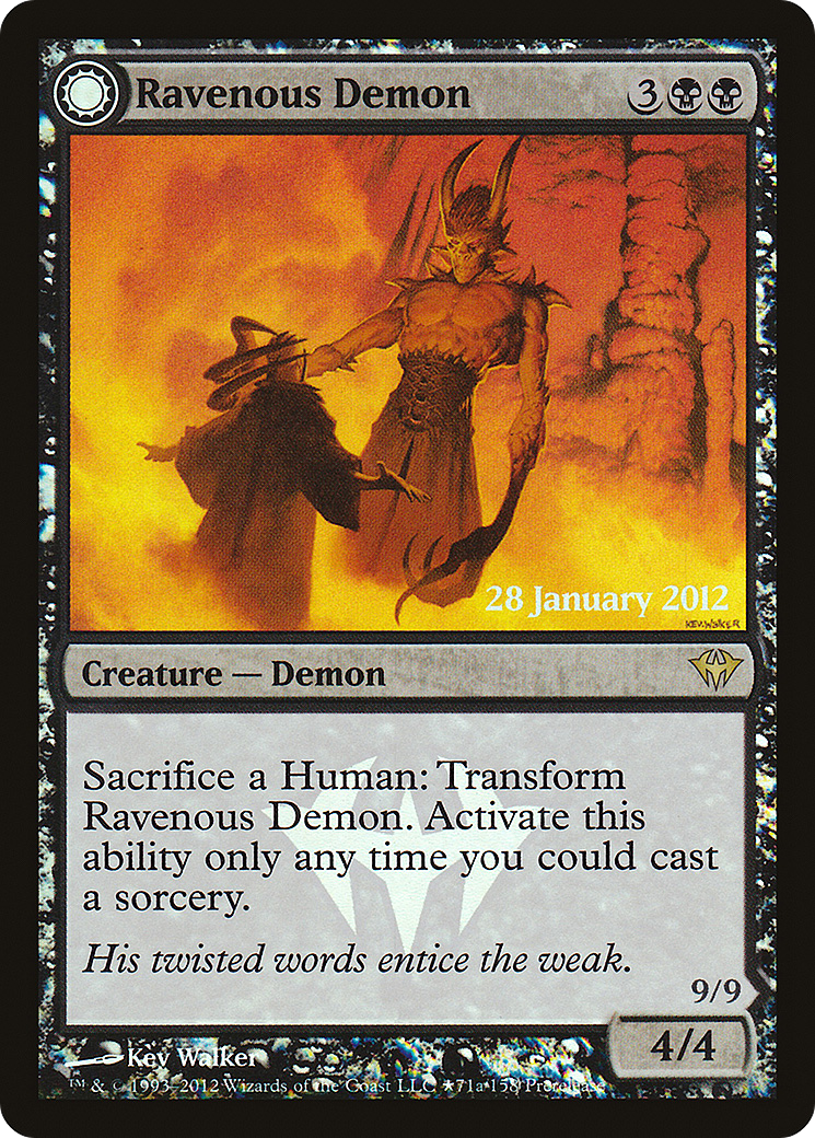 Ravenous Demon // Archdemon of Greed (PDKA-71★) - Dark Ascension Promos: (Double Faced Transform) Foil - Premium MTG Single from Wizards of the Coast - Just $0.08! Shop now at Game Crave Tournament Store