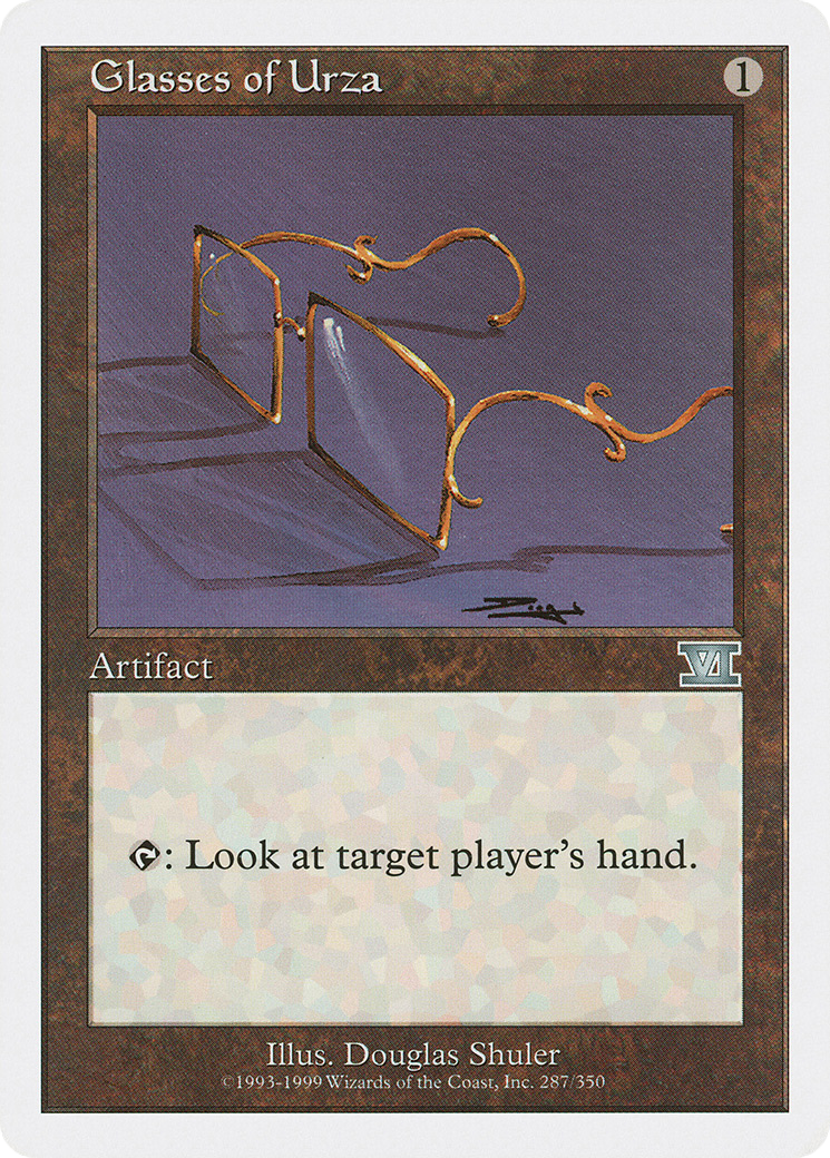 Glasses of Urza (6ED-287) - Classic Sixth Edition - Premium MTG Single from Wizards of the Coast - Just $0.08! Shop now at Game Crave Tournament Store