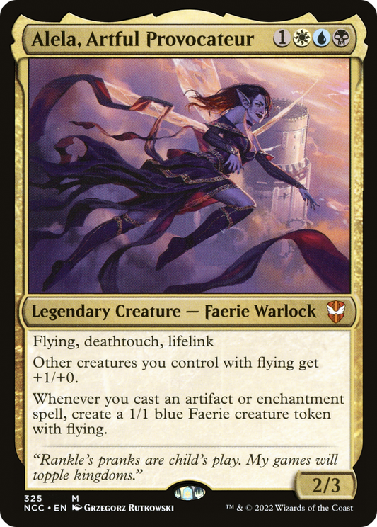 Alela, Artful Provocateur (NCC-325) - New Capenna Commander - Premium MTG Single from Wizards of the Coast - Just $0.26! Shop now at Game Crave Tournament Store